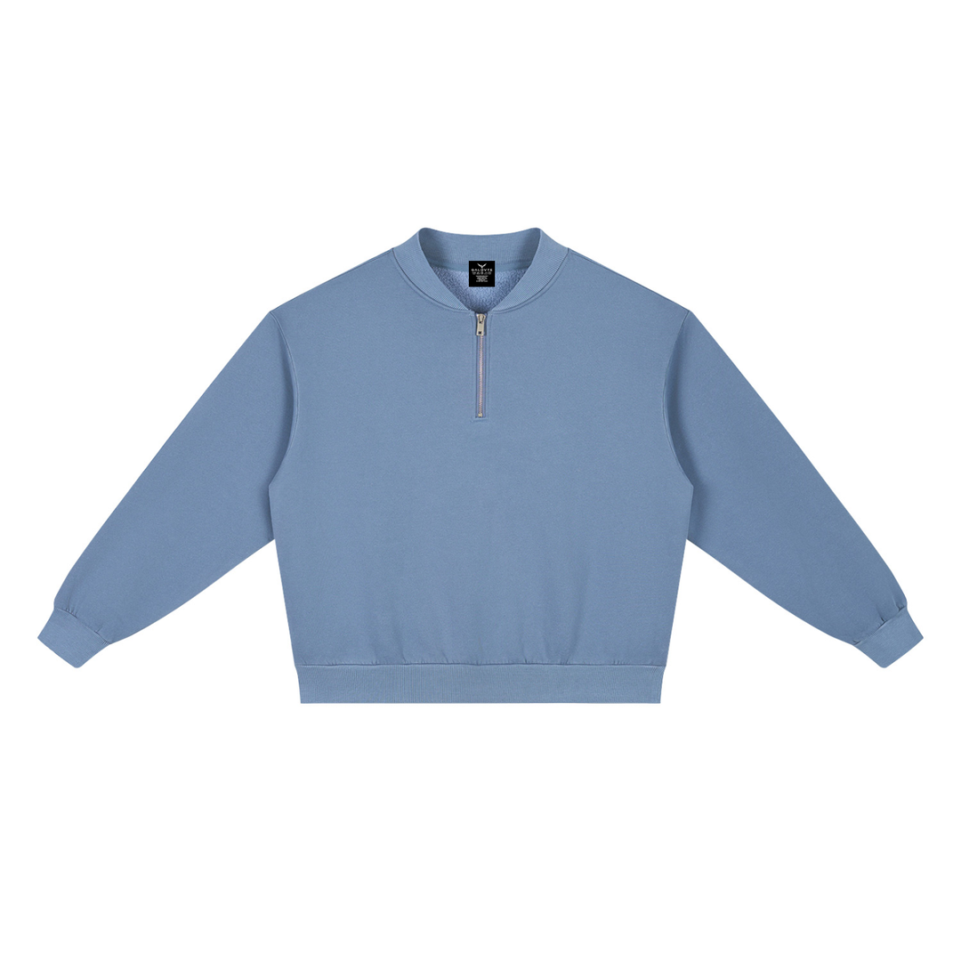 men hoddies Vintage Wash Fleece Quarter Zip Sweatshirt