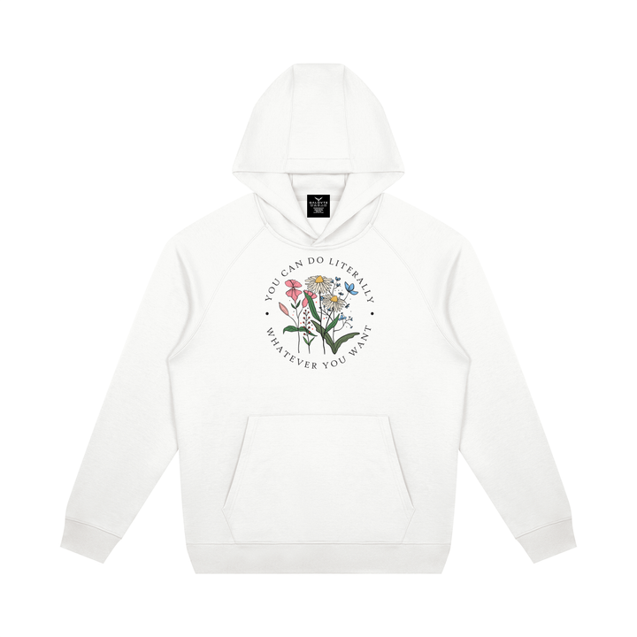 WOMEN GRAPHIC Unisex Oversized Raglan Pullover Hoodie