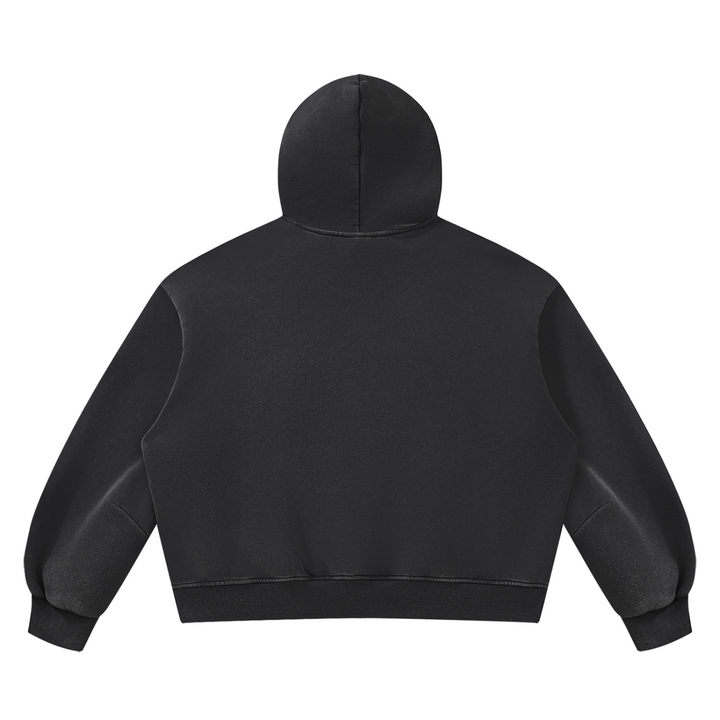 MEN GYM WEAR Unisex Vintage Wash Boxy Fleece Hoodie
