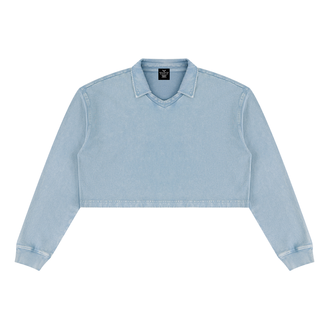 Women’ HODDIES Vintage Wash Crop Sweatshirt