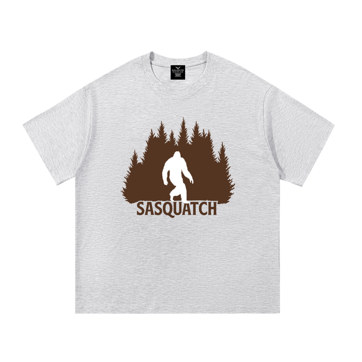 hiking lover Sasquatch Forest Silhouette Cotton Tee