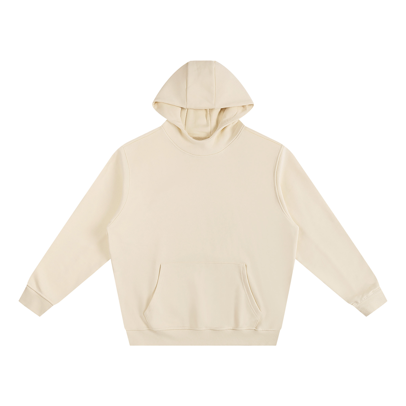 men brand Fleeced High Neck Hoodie