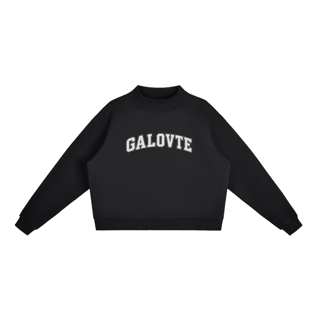 men brand Essential Fleece Mock-Neck Crew Sweatshirt