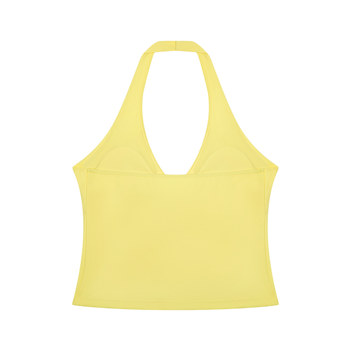 Women gym wear  Ruched Halter Yoga Tank Top