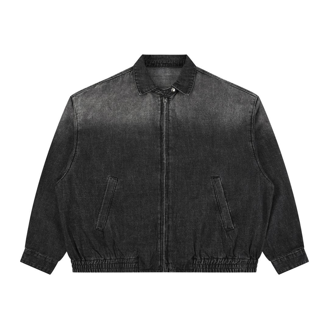 WOMEN COAT AND JACKET  Vintage Wash Full-Zip Denim Jacket