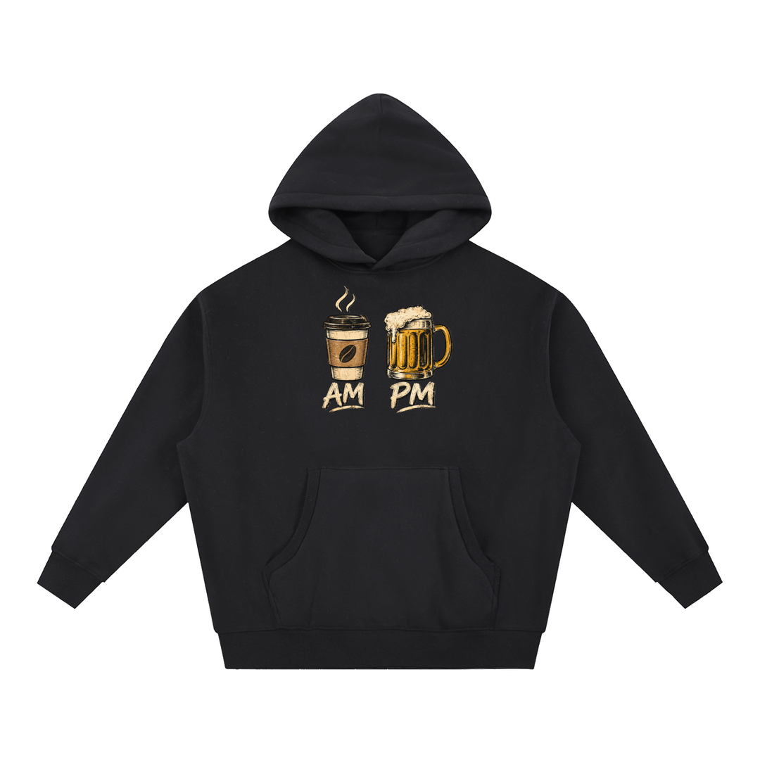 men graphic Essential Oversized Boxy Fit Fleece Hoodie