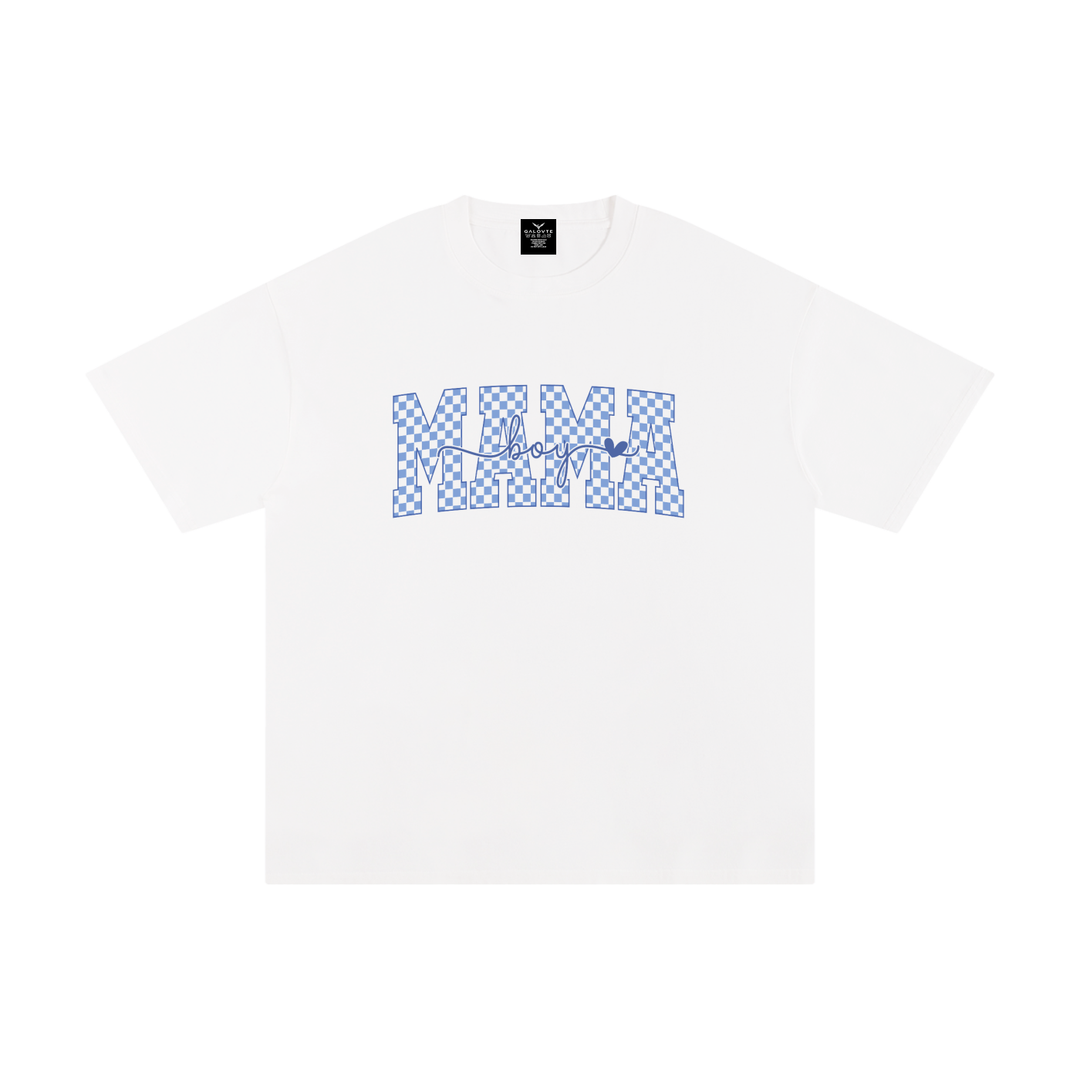 mom lover Mama Checkerboard Retro Typography Tee