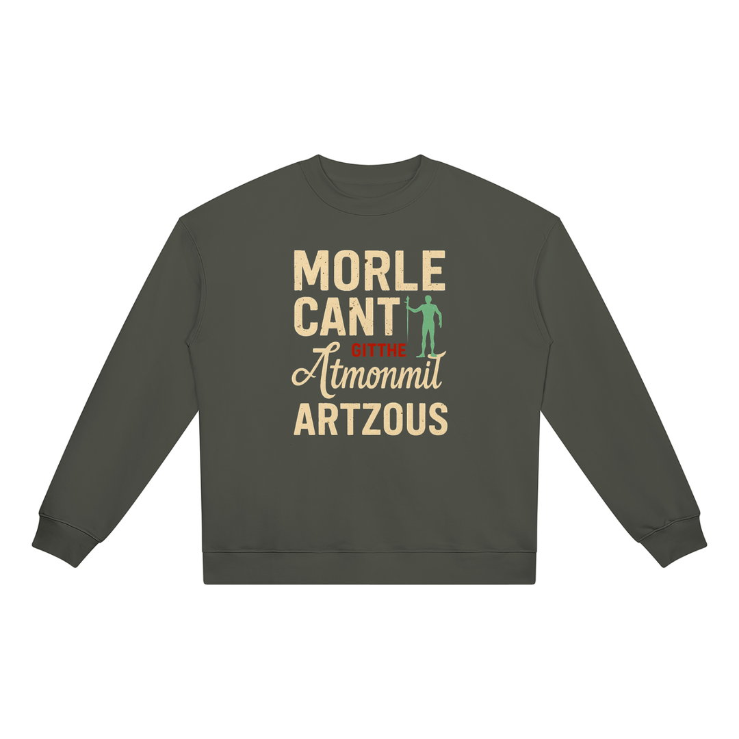 men graphic  Heavyweight Crewneck Sweatshirt