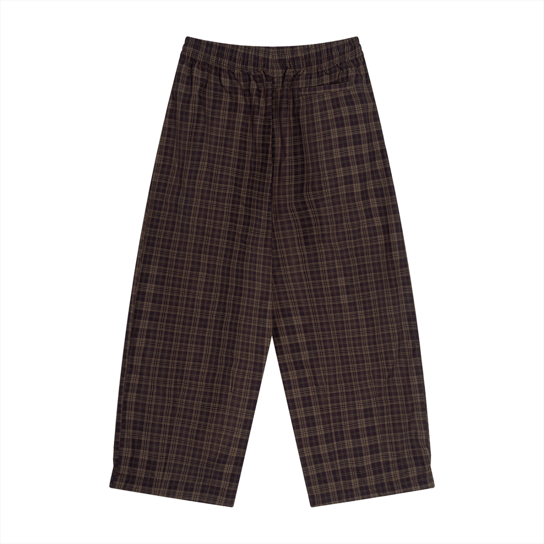 WOMEN PENT Plaid Wide Leg Pants