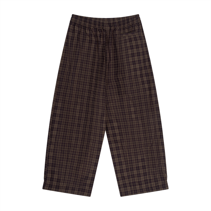 WOMEN PENT Plaid Wide Leg Pants