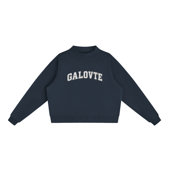 men brand Essential Fleece Mock-Neck Crew Sweatshirt