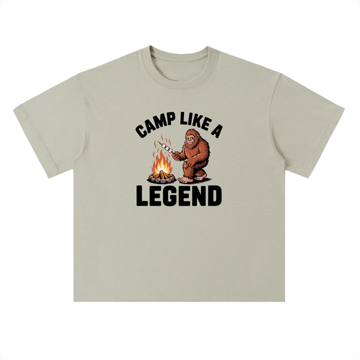 Camp Like A Legend Bigfoot Campfire Tee