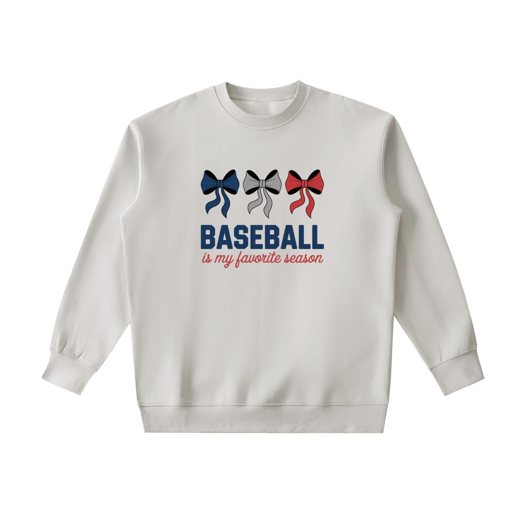 mom lover Baseball Is My Favourite Season Bow Sweatshirt