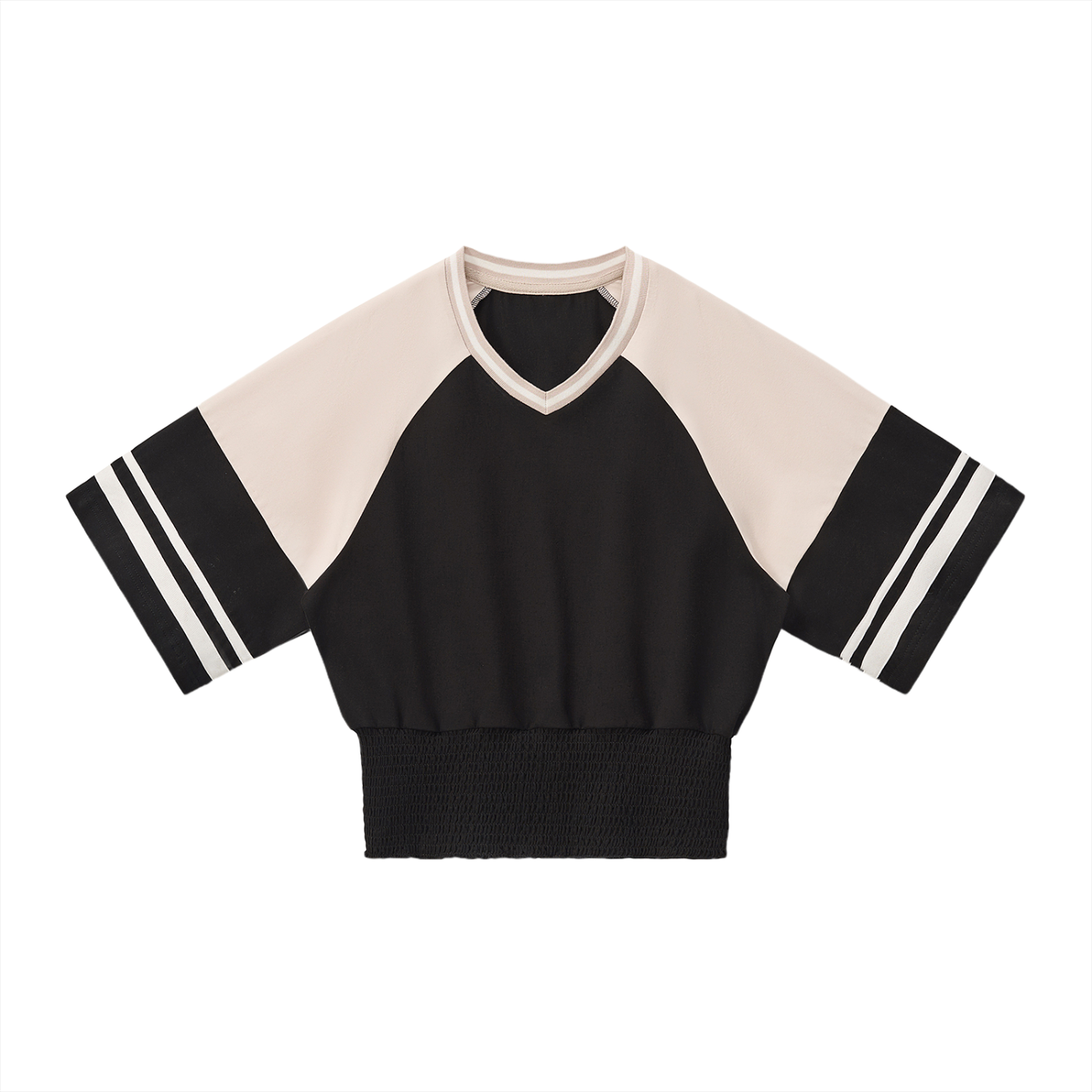 Women's brand  Color Block Ruched T-Shirt