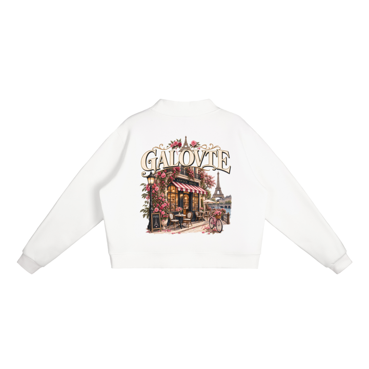 women graphics Essential Fleece Mock-Neck Crew Sweatshirt
