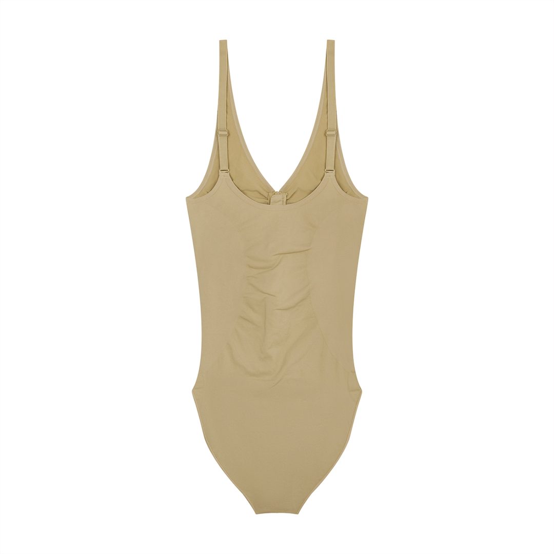 Women’s gym wear  Full-Zip Ruched Bodysuit