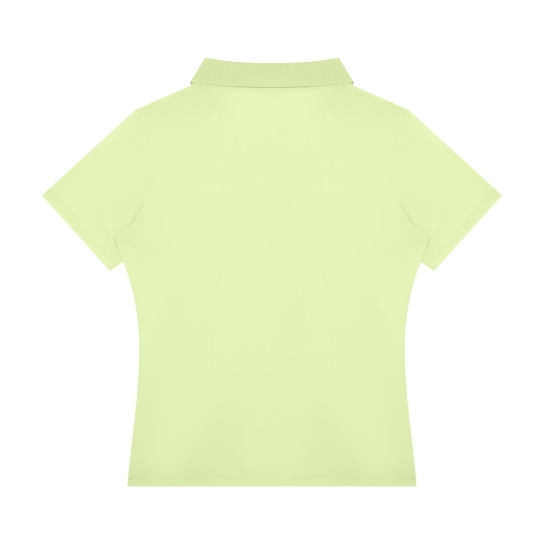 Women’s gym wear Color Block Polo Shirt