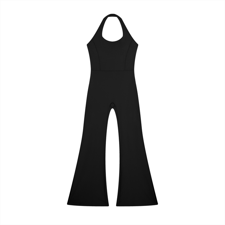 Women’s brand t shirt  Halter Flared Jumpsuit