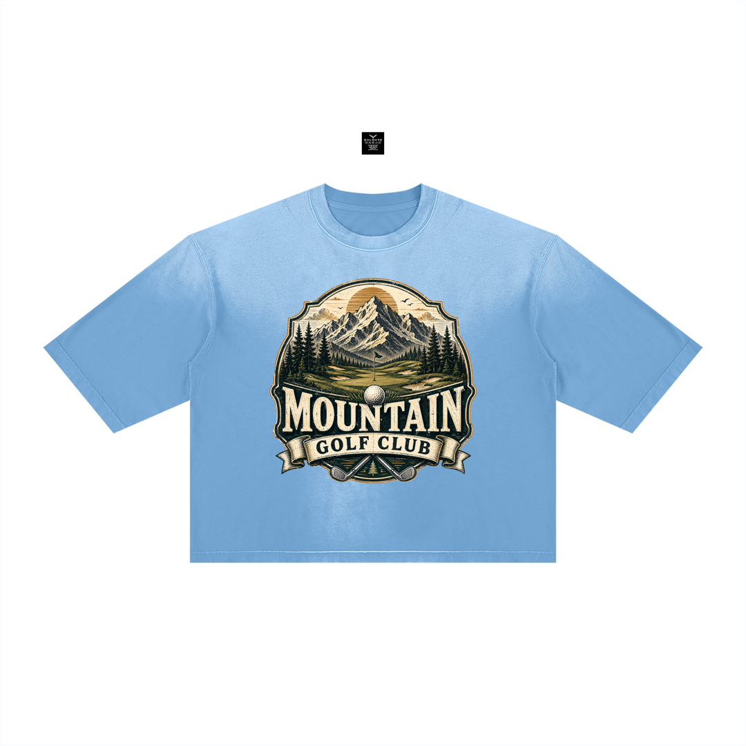 GOLF LOVER Unisex Vintage Wash Sunfade Boxy T-Shirt