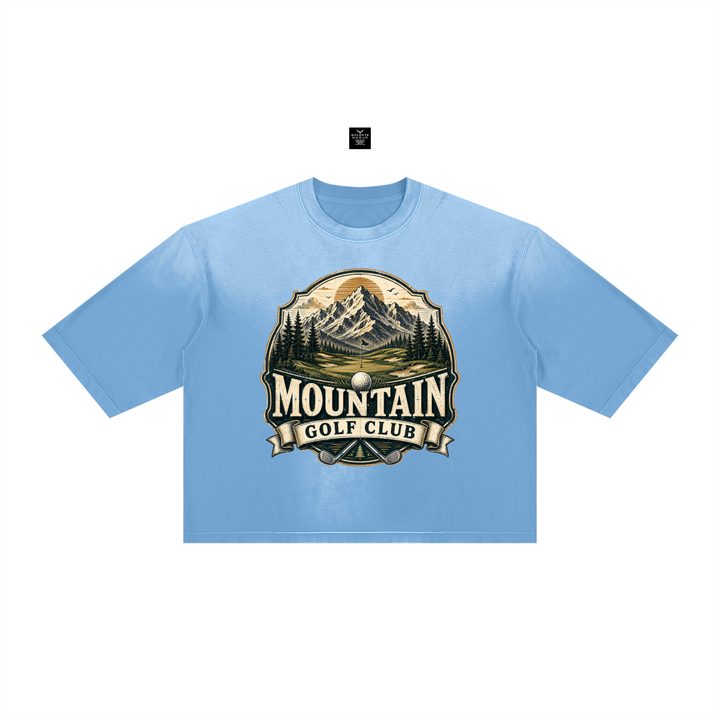 GOLF LOVER Unisex Vintage Wash Sunfade Boxy T-Shirt