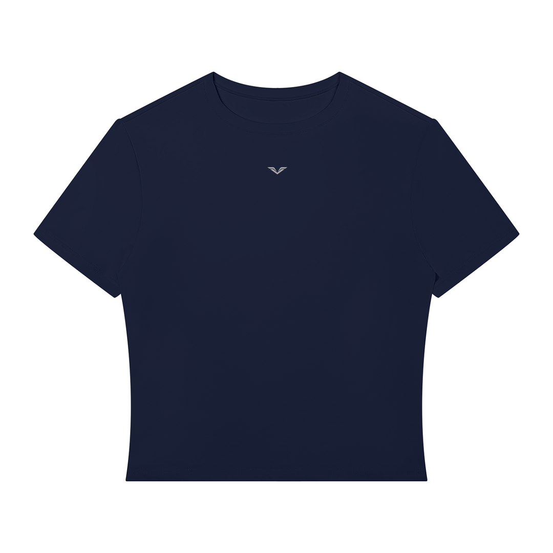 WOMEN T SHIRT Wing Logo Performance Crop Tee