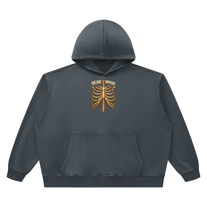 men graphic  Heavyweight Vintage Wash Boxy Hoodie