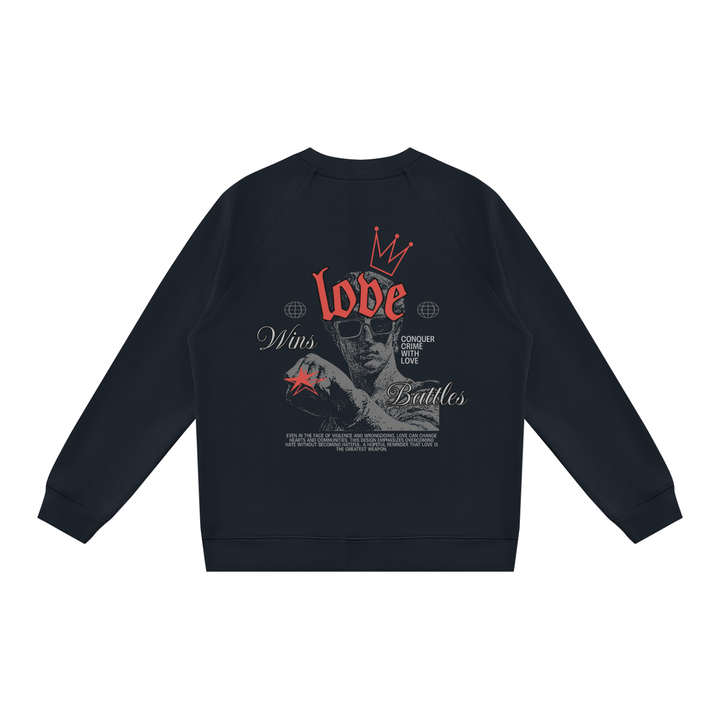 men graphic  Regular Fit Crewneck Sweatshirt