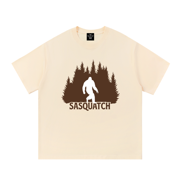 hiking lover Sasquatch Forest Silhouette Cotton Tee