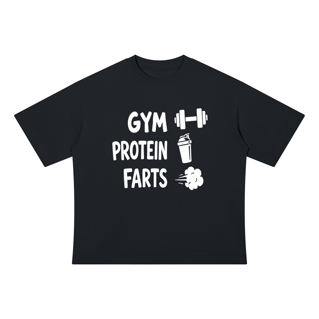 MEN GYMM Unisex Drop Shoulder Cotton T-Shirt