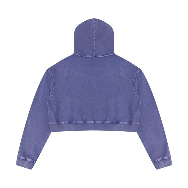 Women’s HODDIES Mineral Washed Crop Hoodie