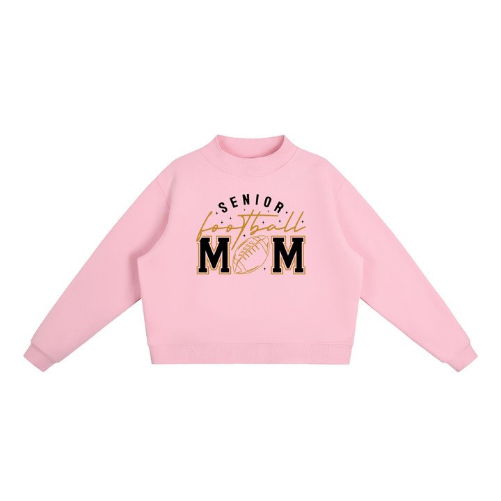 WOMEN GRAPHIC Essential Fleece Mock-Neck Crew Sweatshirt