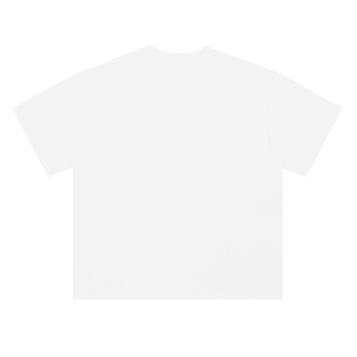 I Suck At Hiking Funny Cartoon Bear Tee in Lucent White, back view.
