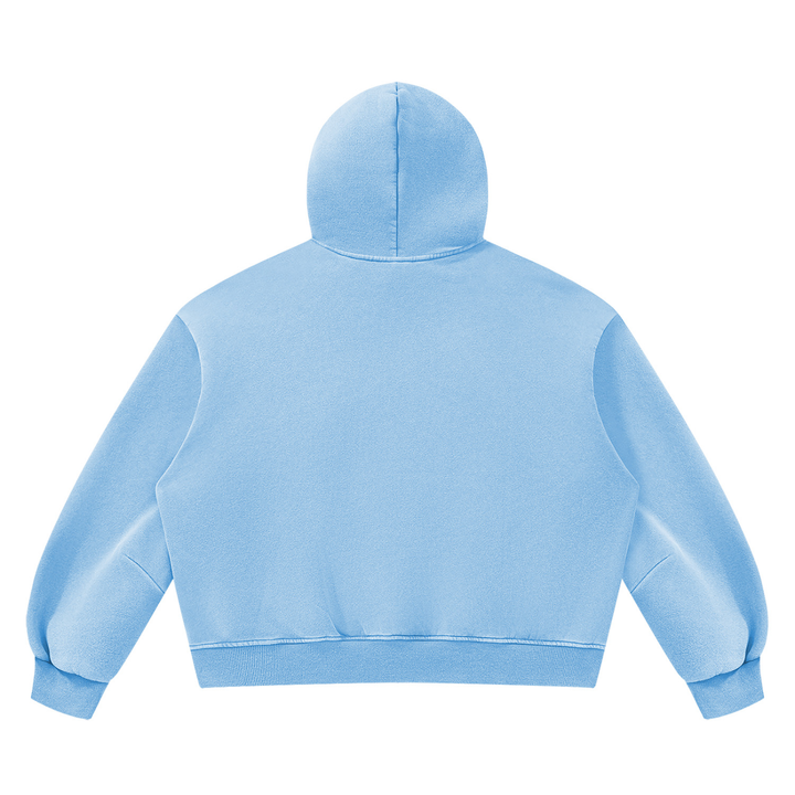 WOMEN HODDIES Vintage Wash Boxy Fleece Hoodie