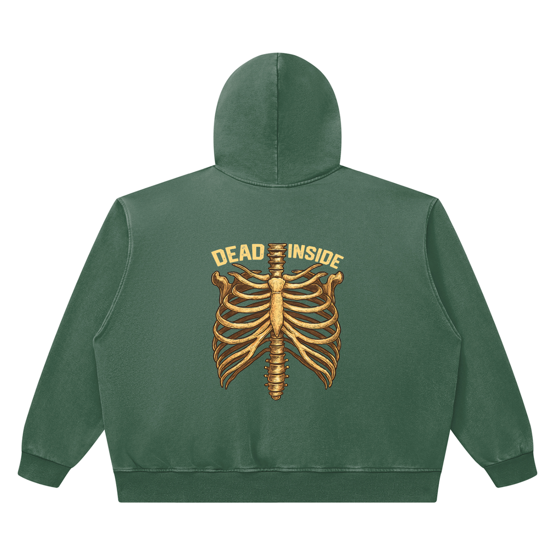 men graphic  Heavyweight Vintage Wash Boxy Hoodie