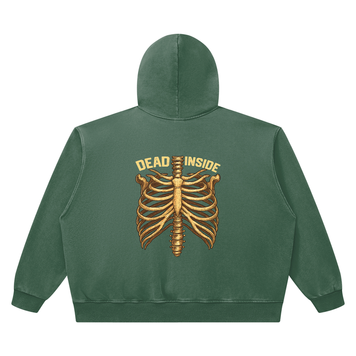 men graphic  Heavyweight Vintage Wash Boxy Hoodie