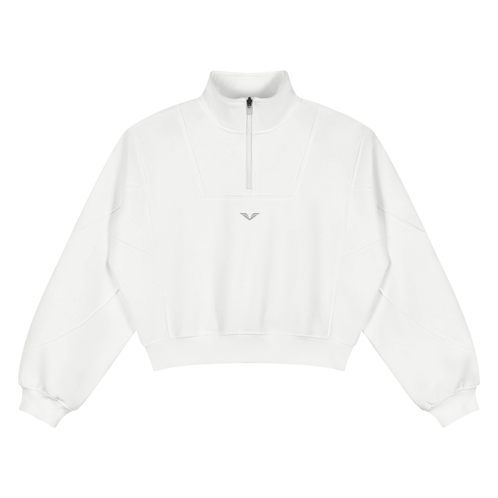Women’s brand hoddies  Loose Fleece Quarter-Zip Sweatshirt
