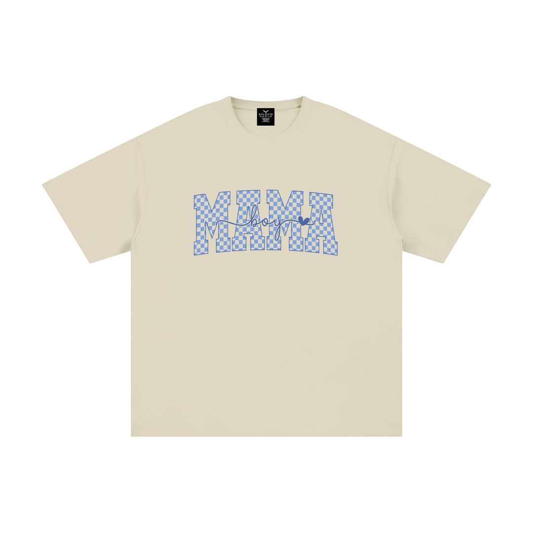 mom lover Mama Checkerboard Retro Typography Tee