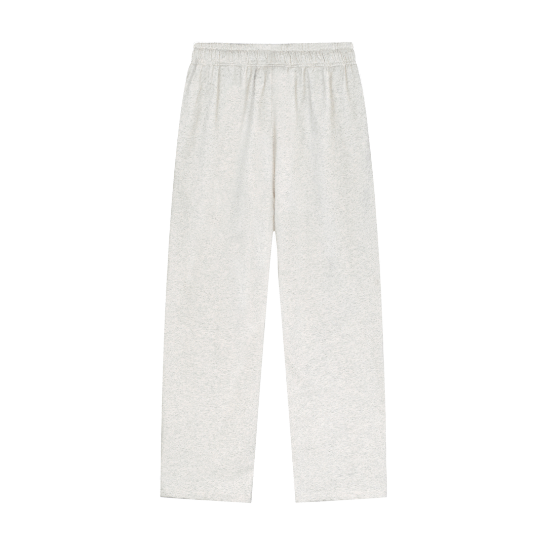 WOMEN PENT Solid Color Straight-Leg Sweatpants
