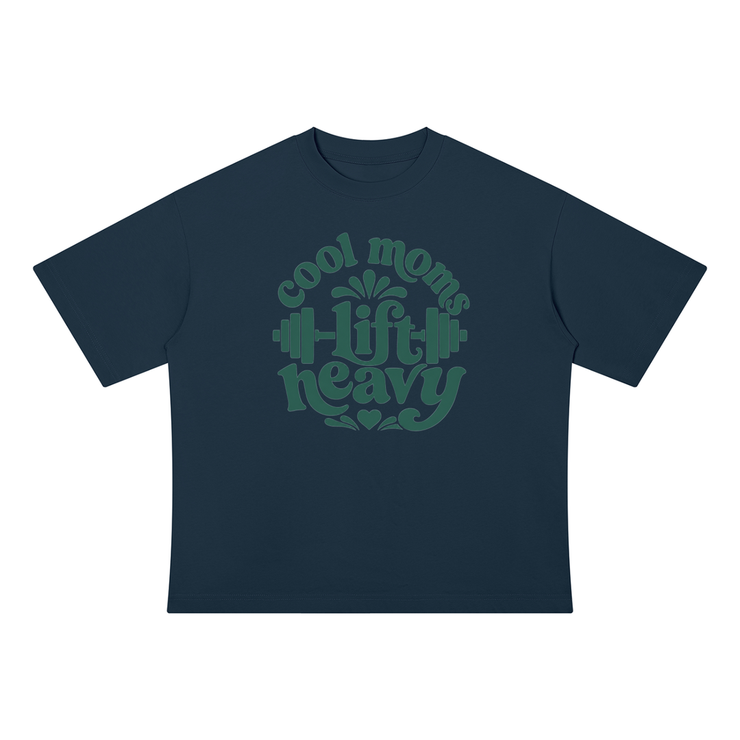 MOM LOVER Drop Shoulder Cotton T-Shirt