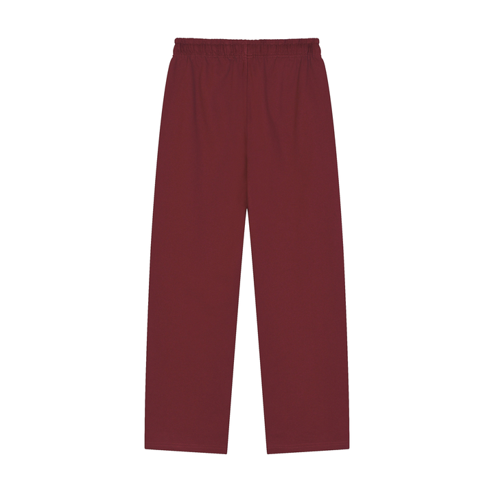 WOMEN PENT Solid Color Straight-Leg Sweatpants