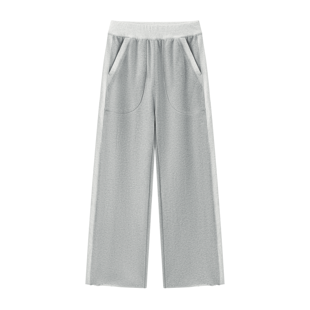 Women PENT  Color Block Raw Hem Sweatpants
