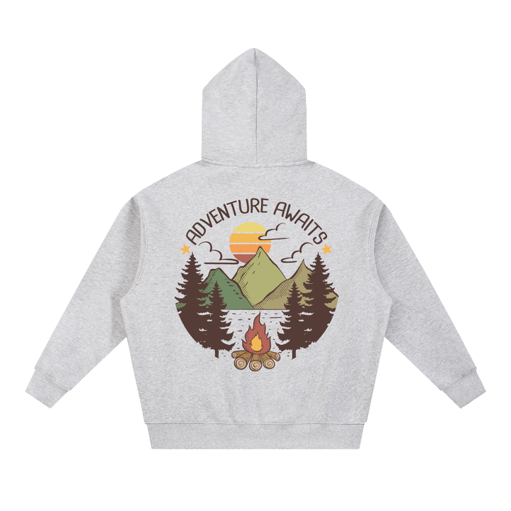HIKING LOVER Essential Oversized Boxy Fit Fleece Hoodie