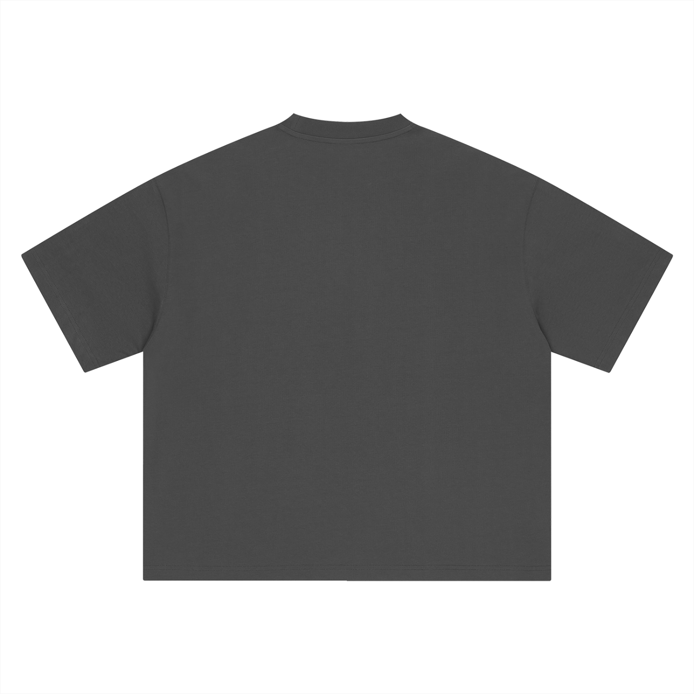 Safari Life For Adventure Vintage Overland Tee in Dark Gray, back view.