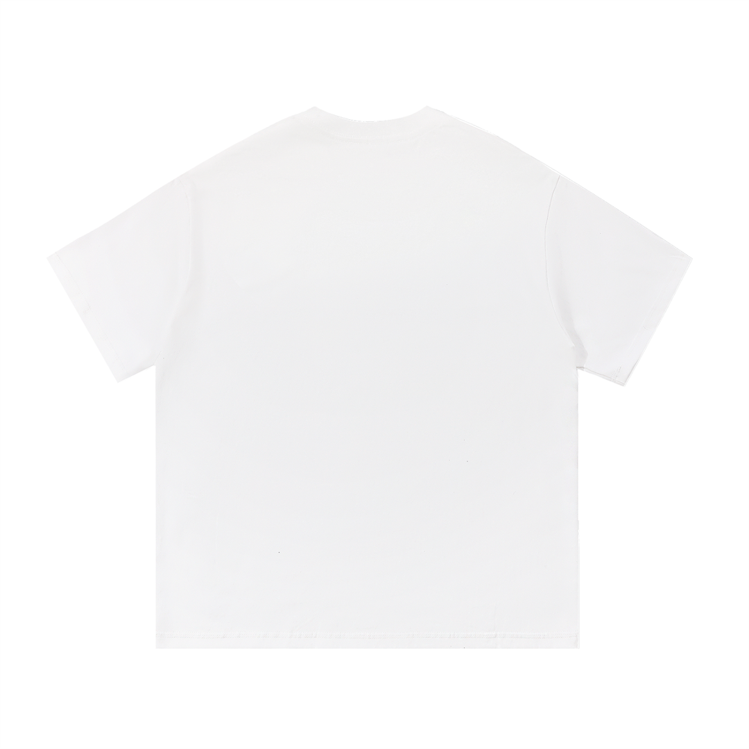 No Bad Trails Just Bad Knees Ranger Bear Tee in White, back view.