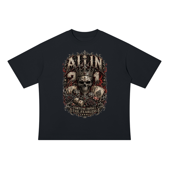 men graphic Unisex Drop Shoulder Cotton T-Shirt