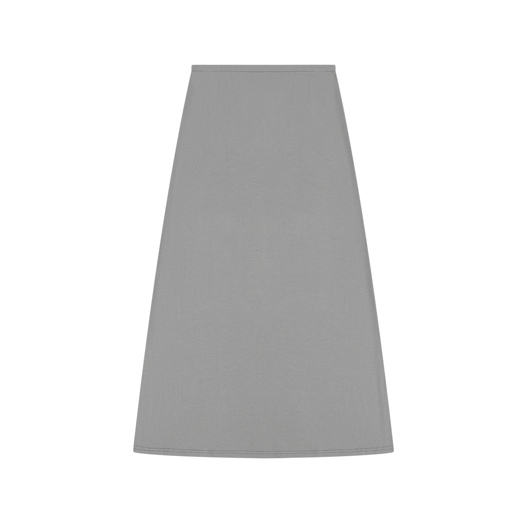 Women SKIRT Solid Color Knit Maxi Skirt