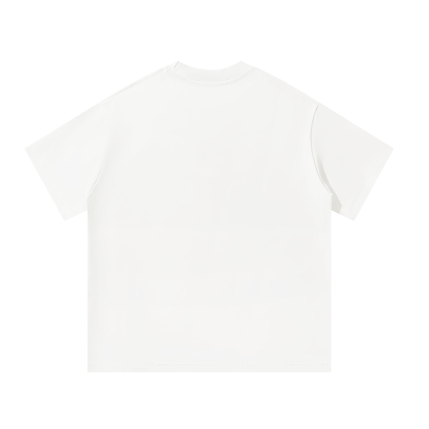 Mama Camo Letter Bow Faux Embroidery Tee in White, back view.