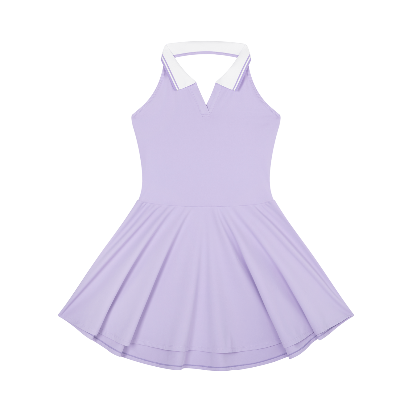 Women's  brand Collared Halter A-Line Tennis Dress