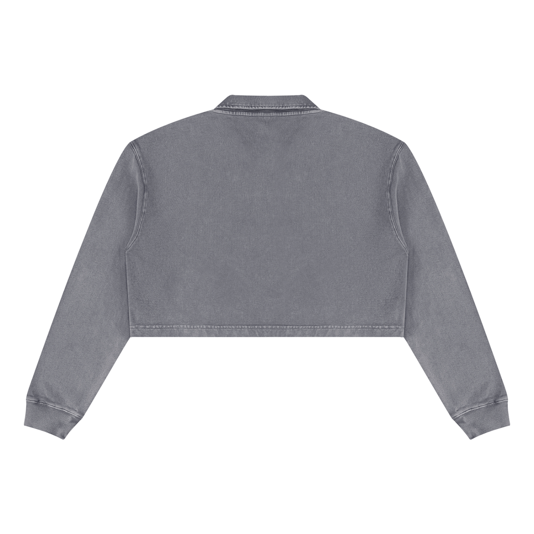 Women’ HODDIES Vintage Wash Crop Sweatshirt