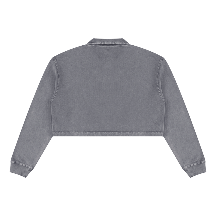 Women’ HODDIES Vintage Wash Crop Sweatshirt